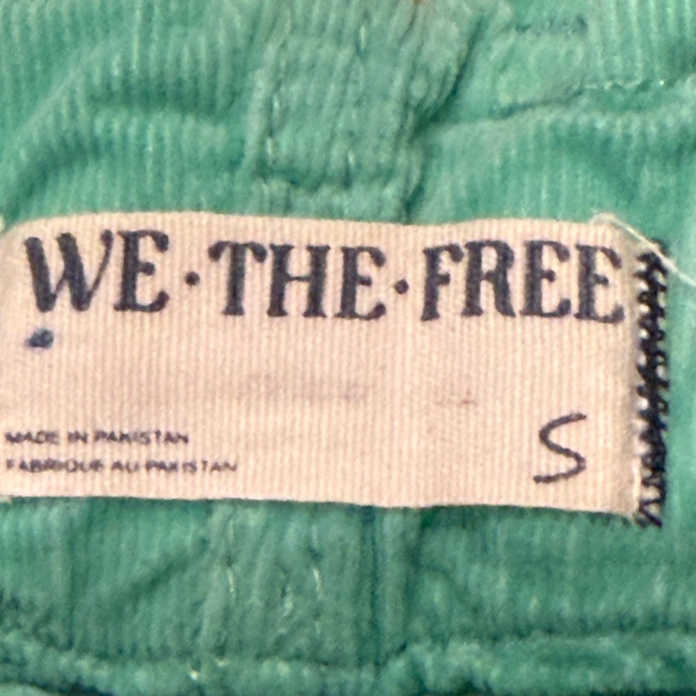 We the Free. Angelo Mid Rise Pull-On Corduroy Jogger. Green. Size Small. - Picture 5 of 11